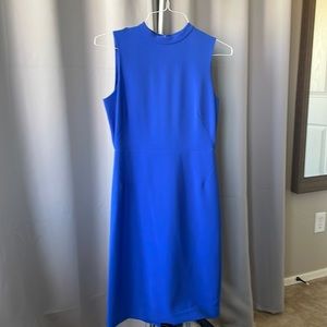 Blue, Alex Marie sleeveless sheath dress, size small